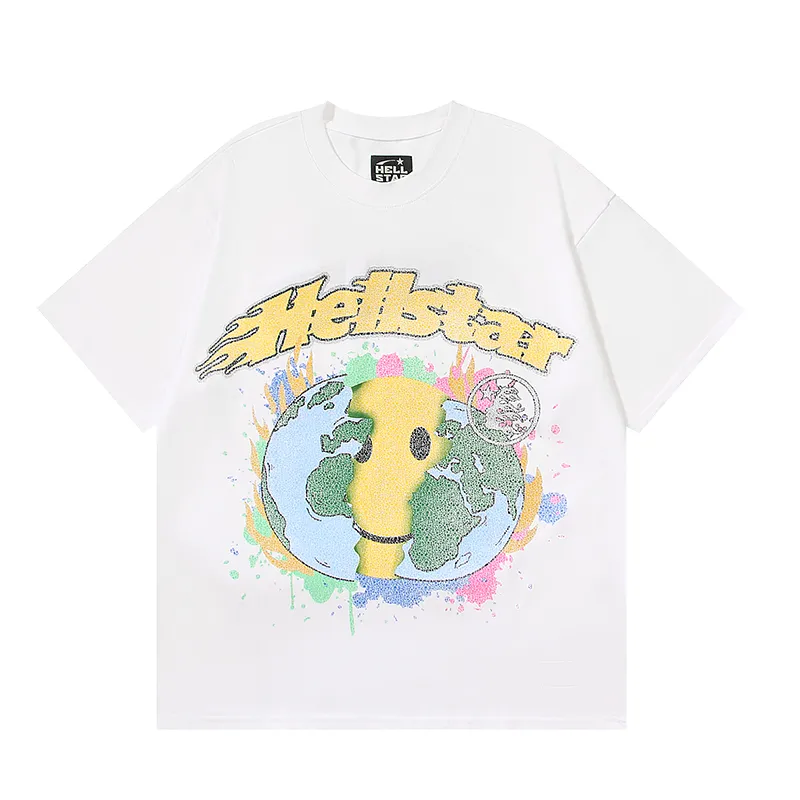 523# Hellstar T ：240 32 ：White Black Sizes：S M L XL